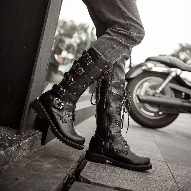 Retro 2025 biker boots