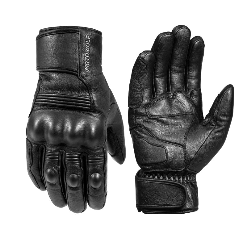 【今だけお買い得！】 Leather Gloves Amazon.com: Superbike Updated Black Leather Motorcycle