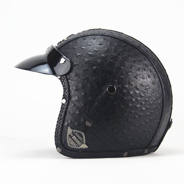 Voss store leather helmet