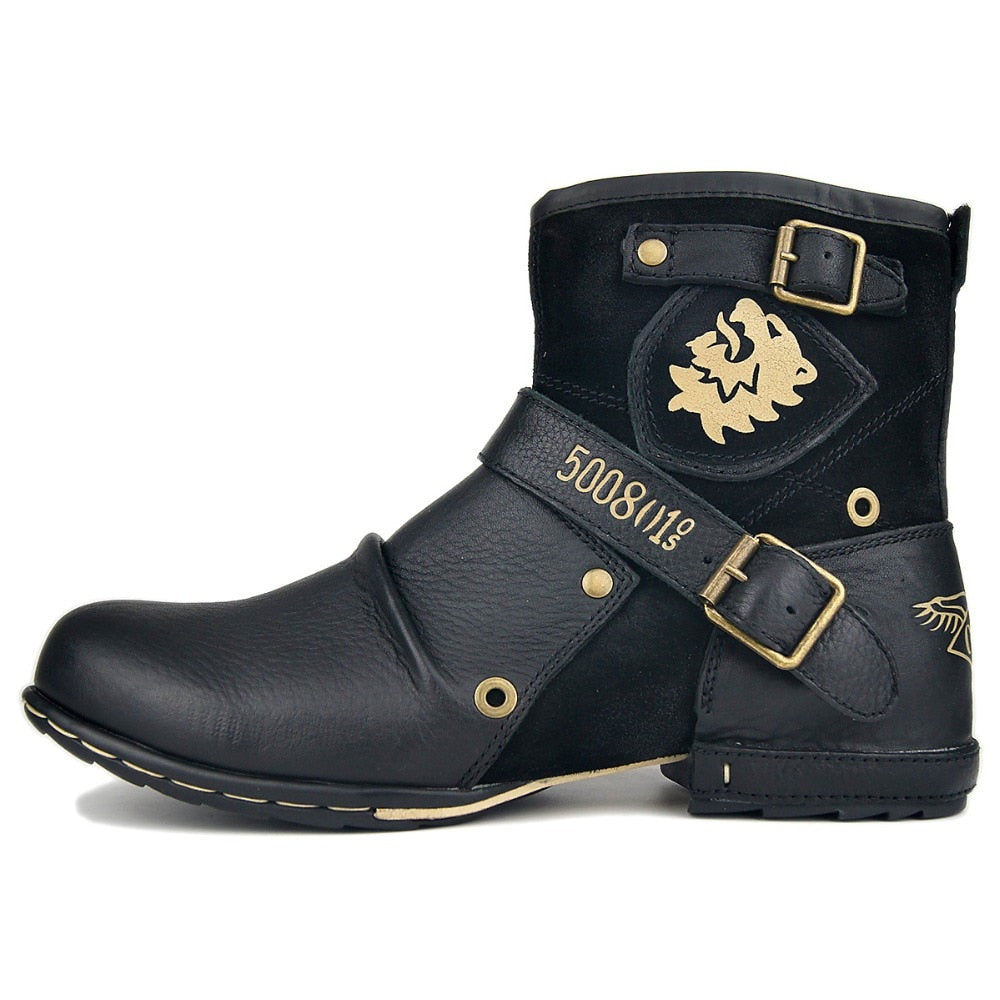 Isaac Forslag Lighed Otto's Leather Motorcycle Biker Boots
